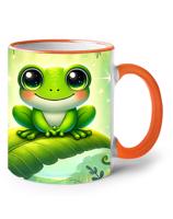 Keramický hrnek s žabičkou- vhodný dárek pro děti
