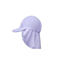 KLOBOUČEK S OCHRANOU KRKU UPF 50 + Leopard lila - 1-2 roky