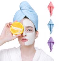 Kono 3 ks turban - ručník na vysušení vlasů z mikrovlákna - 3 barvy HAIR-TURBAN