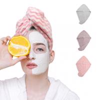 Kono 3 ks turban - ručník na vysušení vlasů z mikrovlákna - 3 barvy - vlnky HAIR-TURBAN-3