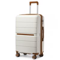 KONO British Traveller skořepinové zavazadlo polypropylen - krémová - 92L K23923L-CM-28