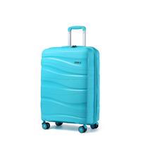 KONO Cestovní kufr na kolečkách s TSA zámkem 39L - modrý K2094L