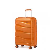 KONO Cestovní kufr na kolečkách s TSA zámkem 39L - oranžová K2094L