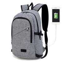 Kono Chytrý batoh nové generace s USB portem - šedý