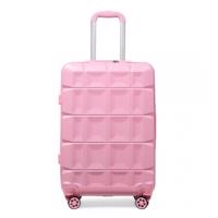 KONO skořepinové zavazadlo s TSA zámkem ABS - růžová - 69L