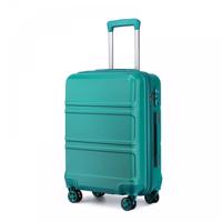 KONO travel kabinové zavazadlo na kolečkách ABS - tyrkysová - 44L
