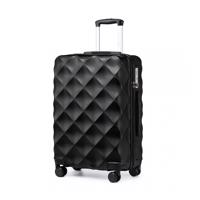 KONO ultralehký skořepinový kufr - ABS/polykarbonát - černá - 57L K2395L