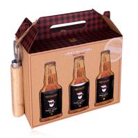 Koupelový set MEN'S COLLECTION WINTER EDITION v dárkové krabičce s otvírákem s dřevěnou rukojetí - Accentra