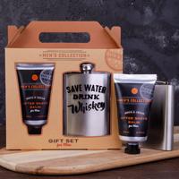 Koupelový set MEN´S COLLECTION s placatkou - ACCENTRA - Save water drink whiskey
