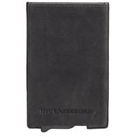 Kožená bezpečnostní peněženka Hide & Stitches - černá