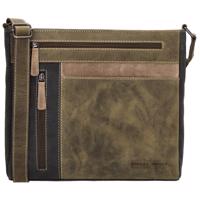 Kožená kabelka přes rameno – Himalaya – Hide & Stitches - olivová