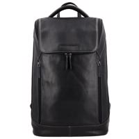 Kožený batoh Hide & Stitches Japura - 18,5 L - černý - 46x29x14 cm