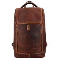 Kožený batoh Hide & Stitches Japura - 18,5 L - koňakový - 46x29x14 cm