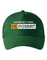 Kšiltovka Hlavně se neposrat - vtipný motiv