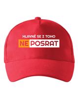 Kšiltovka Hlavně se neposrat - vtipný motiv