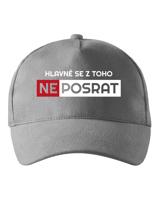 Kšiltovka Hlavně se neposrat - vtipný motiv