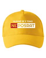 Kšiltovka Hlavně se neposrat - vtipný motiv