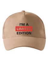 Kšiltovka s nápisem I´A M LIMITED EDITION
