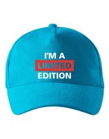 Kšiltovka s nápisem I´A M LIMITED EDITION