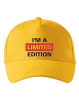 Kšiltovka s nápisem I´A M LIMITED EDITION