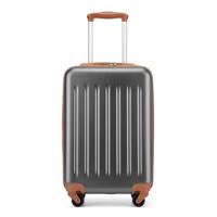 Lehký kabinový ABS+PC kufr Kono - šedo-hnědý - 33 L