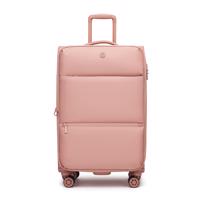 Lehký softshellový kufr Kono 76,5 L - růžový