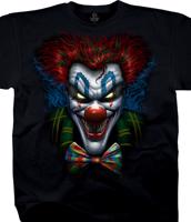 Liquid Blue Pánské bavlněné tričko - Bow Tie Clown Dark Fantasy Velikost: XL