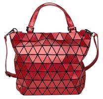 Malique by me Geometry dámská designová kabelka MA-1087 - červená