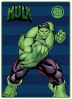 Marvel Dětská deka Avangers "SUPER HEROES" -  modro zelená - HULK