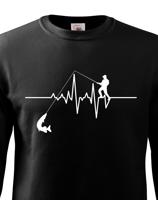 Mikina pro rybáře Tep / EKG rybáře s dopravou jen za 46 Kč