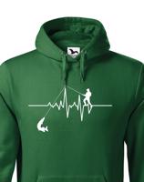 Mikina pro rybáře Tep / EKG rybáře s dopravou jen za 46 Kč