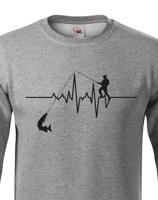 Mikina pro rybáře Tep / EKG rybáře s dopravou jen za 46 Kč