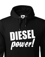 Mikina s kapucí s motivem Diesel power!