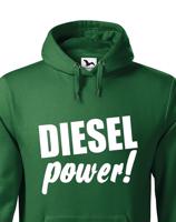 Mikina s kapucí s motivem Diesel power!
