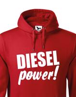 Mikina s kapucí s motivem Diesel power!