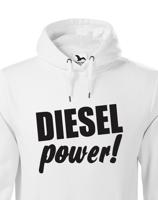 Mikina s kapucí s motivem Diesel power!