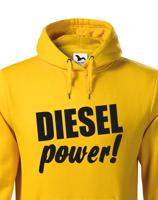 Mikina s kapucí s motivem Diesel power!