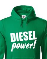 Mikina s kapucí s motivem Diesel power!