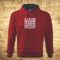 Mikina s kapucňou s motívom 3,14