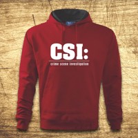 Mikina s kapucňou s motívom CSI
