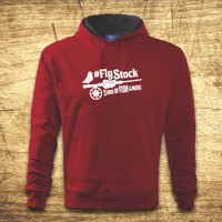 Mikina s kapucňou s motívom Fly stock – 3 days of fish and music