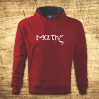 Mikina s kapucňou s motívom Math