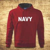 Mikina s kapucňou s motívom Navy