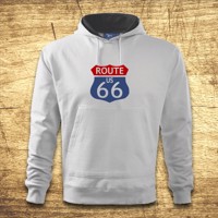 Mikina s kapucňou s motívom Route 66