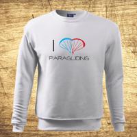 Mikina s motivem I love paragliding
