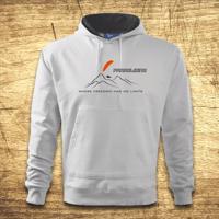 Mikina s motivem Paragliding - Where freedom has no limits