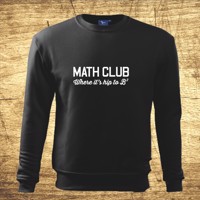 Mikina s motívom Math club