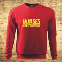 Mikina s motívom Nurses, the heart of healthcare