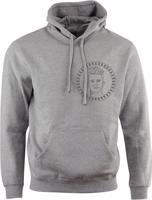 Mikina šedá unisex JL10 - Černý emblém