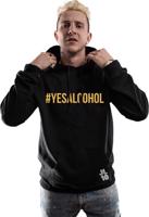 Mikina šedá unisex JL10 - #YesAlcohol